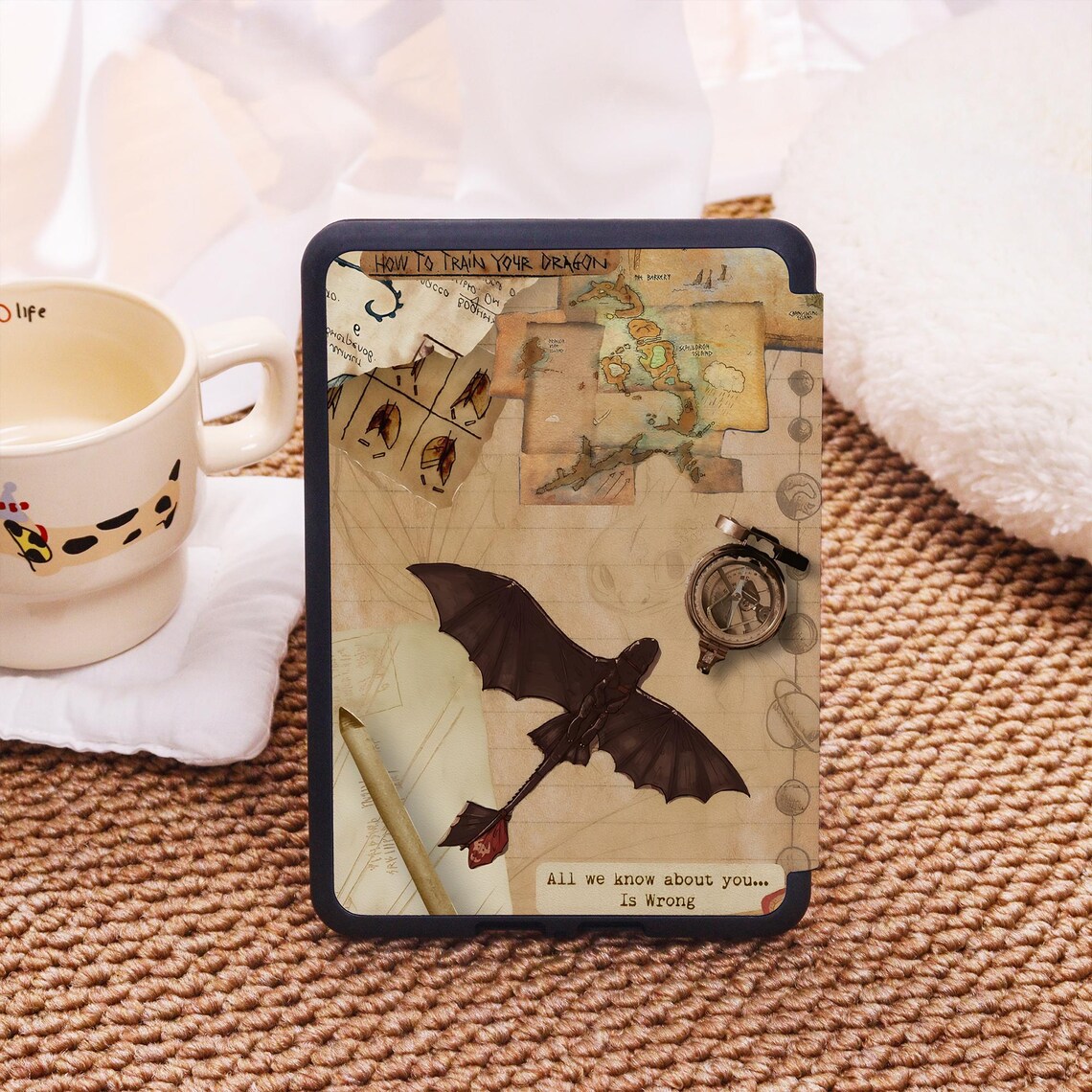 Dragon Sketch Collage Custom Case for Kindle Paperwhite 12/11/10,kindle ...