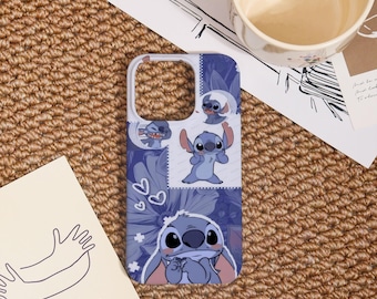 X-626 Stitch Blue iPhone Case,Personalized Phone Case for iPhone 14/15/16/17 Pro Max,iPhone Air 16e Plus SE XR XS Cover,iPhone Mini 12/13