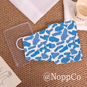 Blue Sharks Simple Custom Detachable Case,Kindle PaperWhite 12/11/10th,Kindle 7"/6.8"/6" Cover,Personalized Gifts,360 Degree Rotating Case