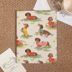 Cute Dachshund Dogs Custom iPad Case For iPad Pro 2024/2022/2021/2018,iPad Case Air 4/5/6,iPad 6/7/8,iPad Mini Cover With Pencil Holder