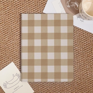 Brown Checkerboard Custom iPad Case For iPad Pro 2024/2022/2021,iPad Air 7-11&quot;/13&quot; 2025 Cover,iPad 6/7/8,iPad Mini Case With Pencil Holder