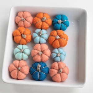 Handmade Mini Felt Pumpkins – Rustic Fall Home Decor