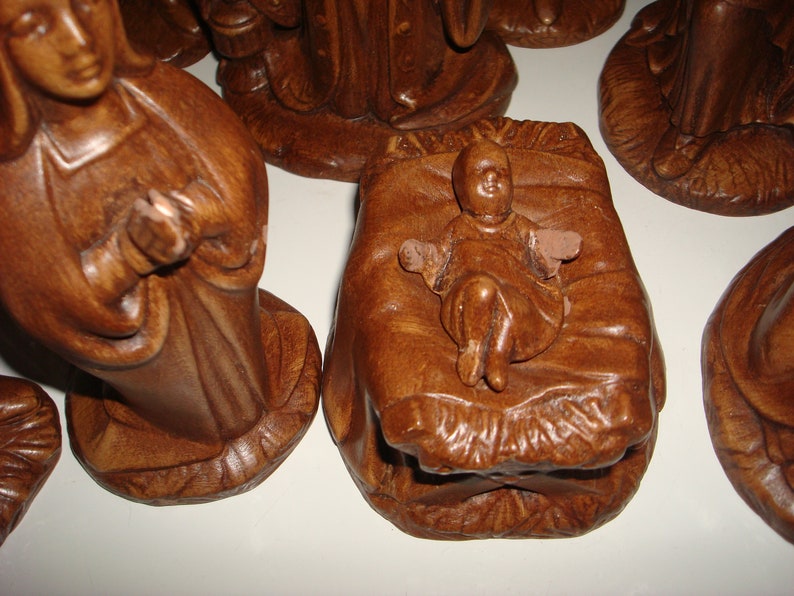 Holland Mold 10 pc Nativity Set Chocolate Brown Etsy