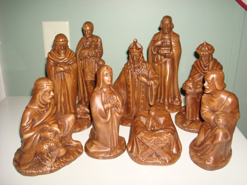 Holland Mold 10 pc Nativity Set Chocolate Brown Etsy