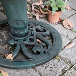 Antique Bird Bath Outdoor Garden Decor | 28" Polyresin Vintage Yard Art | Garden Statue Birdbath | Patio Lawn Backyard Ornament