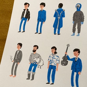 Beatles Fan Art Riso Print: paul Mccartney A4 Size Limited Edition by ...