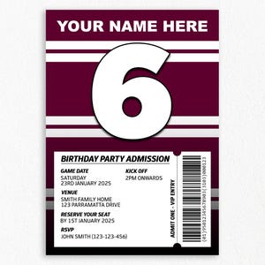 Faire-part de fête d'anniversaire viril de Zazzle.be Liste d'envies Vous avez des idées ? LNR, fête de la ligue de rugby, téléchargement numérique, invitation à une fête à thème sportif