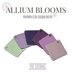 Polymer Clay Tutorial for Colour Mixing | Clay Colour Recipes and Palettes | Fimo Clay | Digital Download