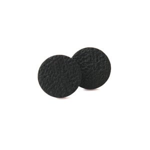Black Stud Earrings – Minimalist Clay Earrings for Everyday Wear, Handmade Jewellery and Christmas Gifts