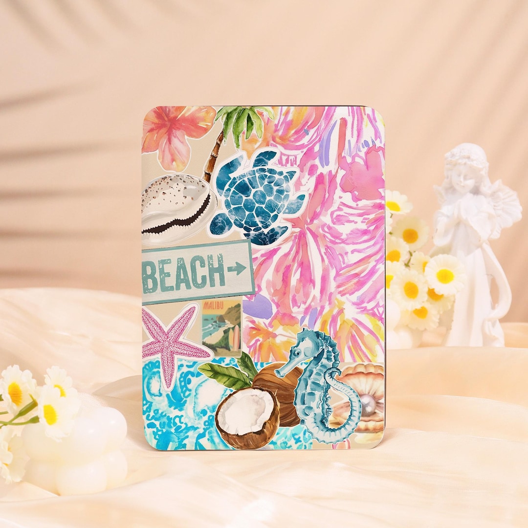Colorful Beach Collage Kindle Case,simple Style Kindle Case,kindle Case ...
