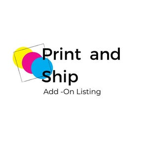 Personalized Print and Ship, Textured Watercolor Matte Posters, Custom Printing, Print and Mail, Wall Art Print. Shipping Included