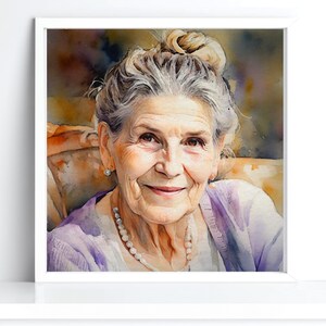 Benutzerdefinierte Aquarell Porträt, Porträt vom Foto, personalisierte Porträt, Jubiläumsgeschenke für Frau Mann, Paar Porträt, Muttertag