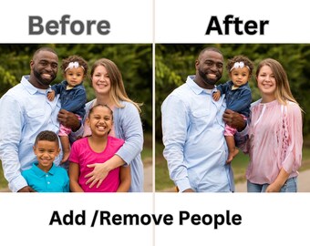 Personalized Photo Edit – Combine, Add, Remove People (Digital Artwork)