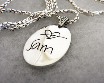 Handwriting Necklace - Etsy