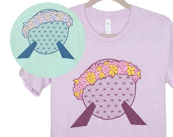 Spaceship Earth Epcot Flower and Garden - Unisex Tee - Give Kids the World Fundraiser