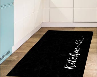 Alfombra de cocina antideslizante: felpudo lavable a máquina.