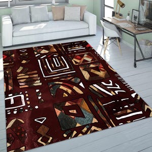 Afrozentrischer Teppich: Afrikanischer Läufer, Safari Ethnic Bodenkunst