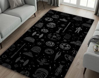 Tapis iconique Star Wars Han Solo : Impression numérique, tapis antidérapant