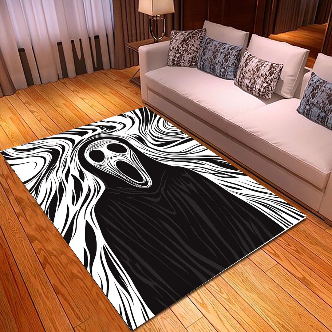 Scream Rug: Dark Cottagecore Ghost Couple Design - Etsy