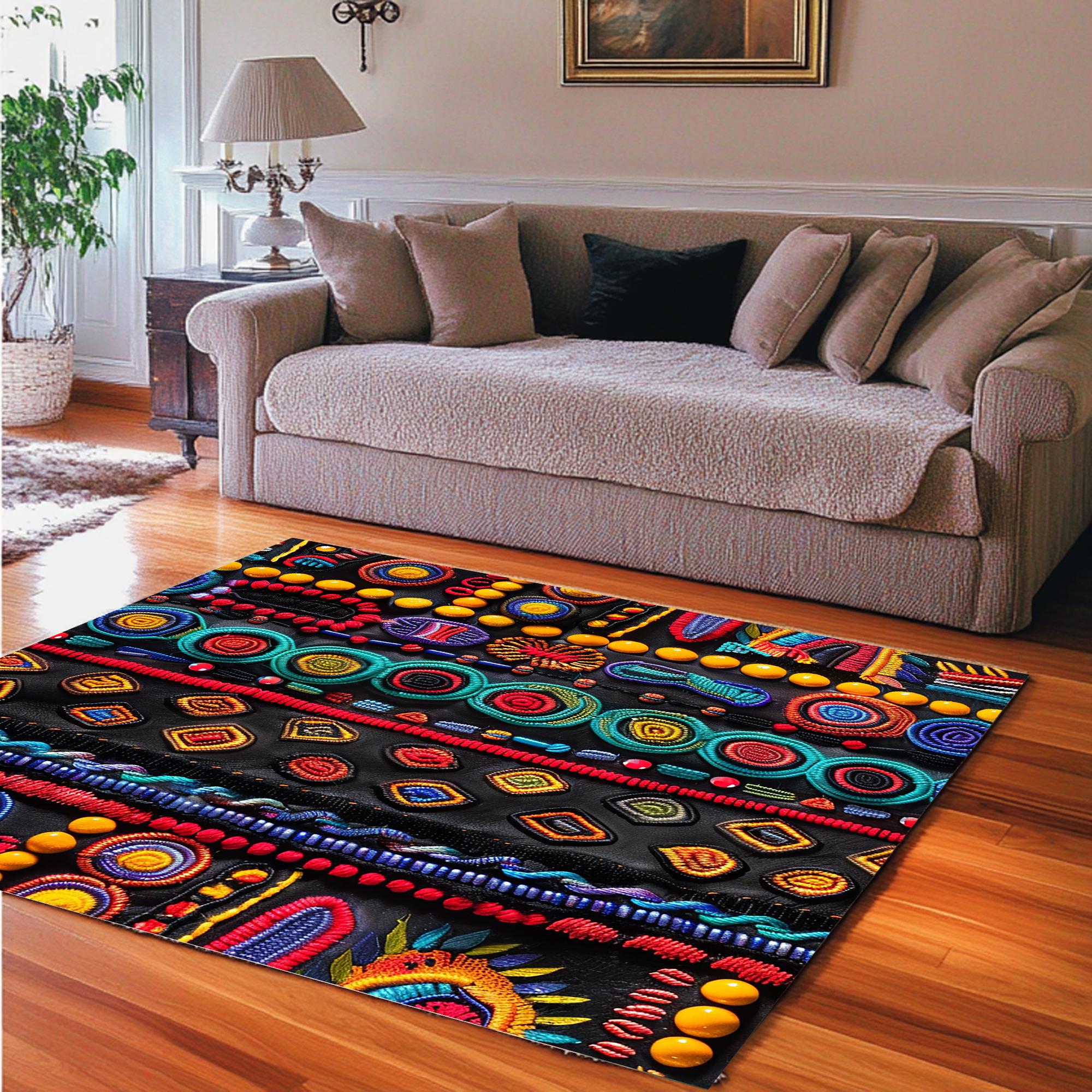 Africa raffia interior (長さ120cm,幅50cm) Savannah Area Rug|african Runner|afrocentric Non Slip Carpet