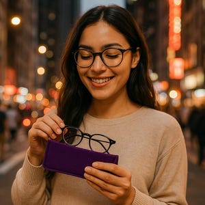 Soft Felt Glasses Cover - Protective & Stylish Eyewear case