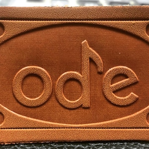 Custom Leather Patches Embossed logo Labels for Clothing Brands