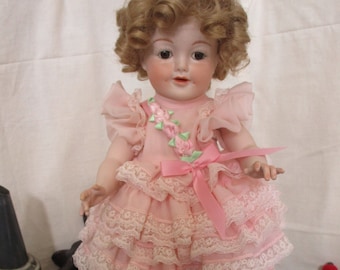 80's Shirley Temple Porcelain Doll Signed Ila Smith