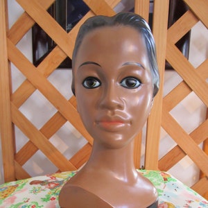 Young Hawaiian Polynesian Woman&#39;s Head Bust Tilso Japan