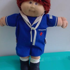 1982 Cabbage Patch Kids Red Hair Brown Eyes Sailor Boy by