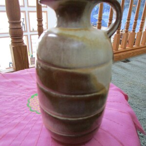 Frankoma Pottery #831 Pottery Ringed Honey Syrup Jug Pitcher Ewer Vase