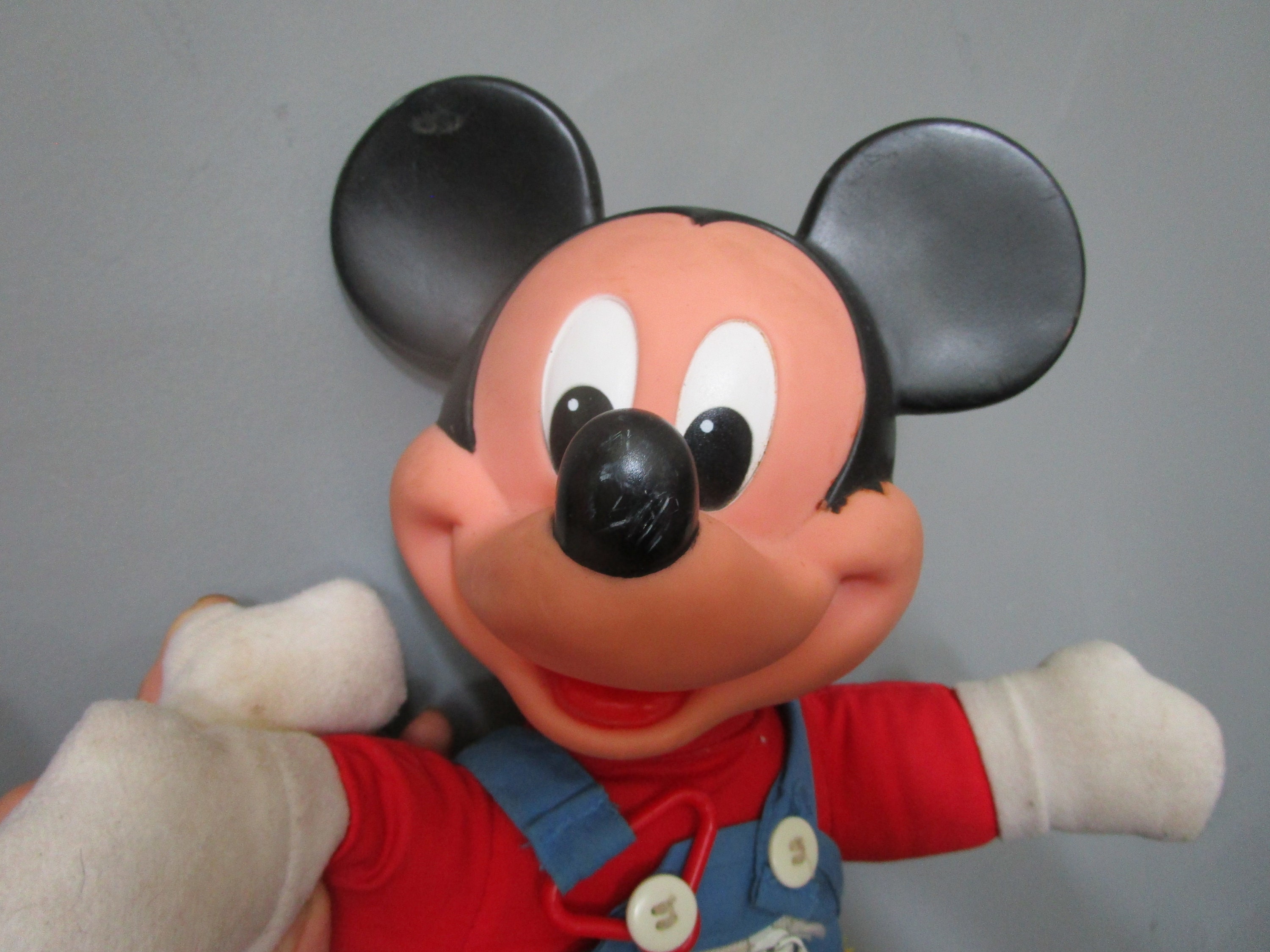 Vintage 1980s Mickey & Minnie Mouse Learn to Dress Me Dolls Mattel 