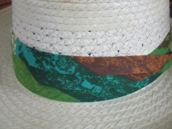 Men's Derby Cap Co  Dri-N-Cool White Hat Straw Lo… - image 3