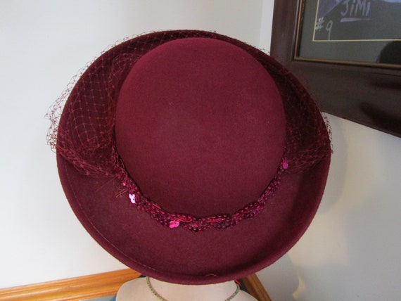 Vintage Wool Women's Fancy Hat Lancaster USA Manr… - image 7