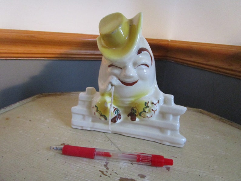 Vintage Ceramic Humpty Dumpty String & Scissor Holder. - Etsy