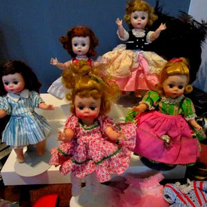 Vintage Madame Alexander "Alex" Dolls with Clothing Bent Knee & Bent Knee Walkers Vintage  LOT