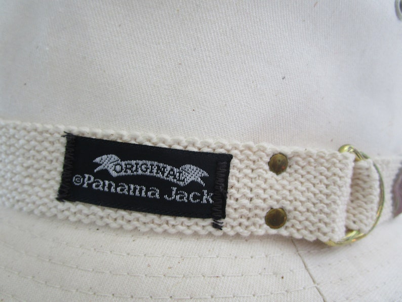 Men/'s Original Panama Jack Ivory Vacation Hat Canvas Fedora Medium