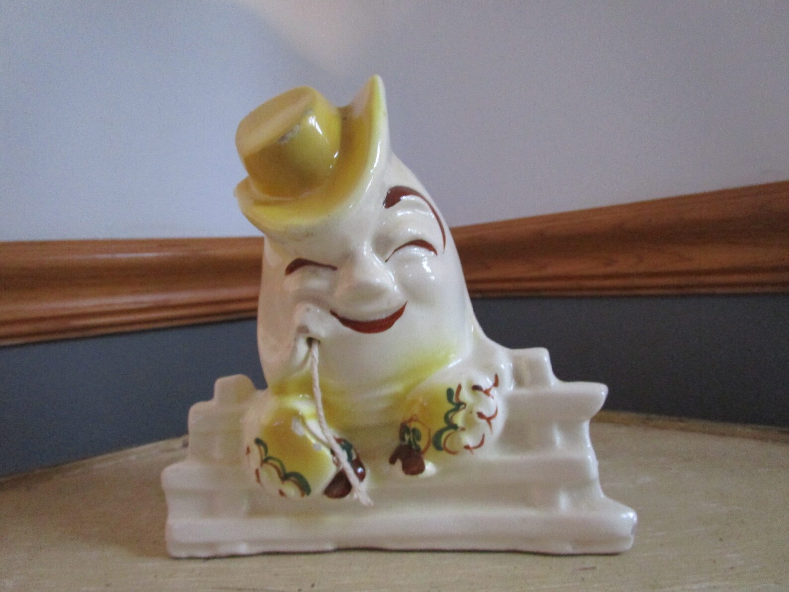 Vintage Ceramic Humpty Dumpty String & Scissor Holder. - Etsy