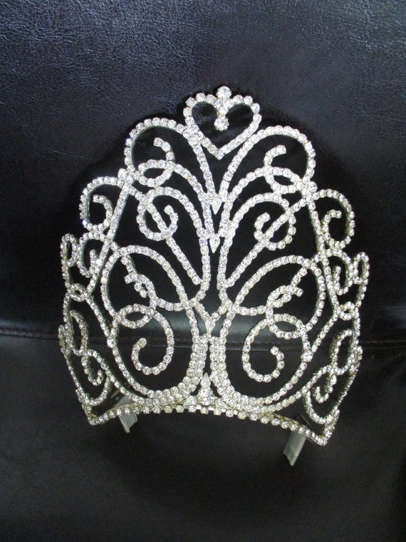 Vintage  Crystal Rhinestone Wedding Pageant Quinc… - image 2