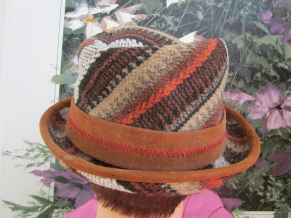 Vintage Multi Color Fedora by GRACE Men's or Wome… - image 4