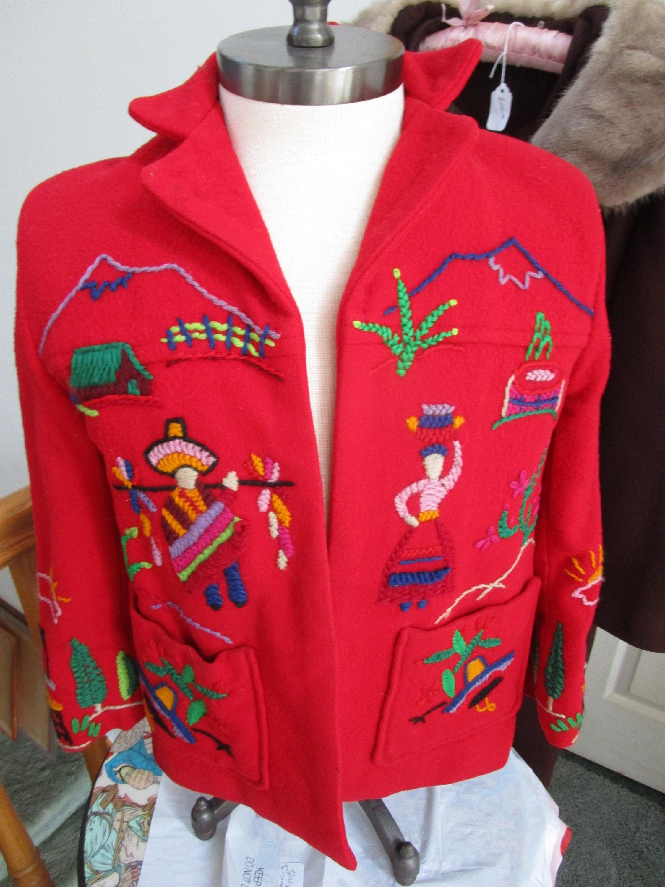 60s Souvenir Jacket - Etsy