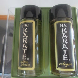 Vintage Set of Hai Karate Cologne Aftershave in Original Box