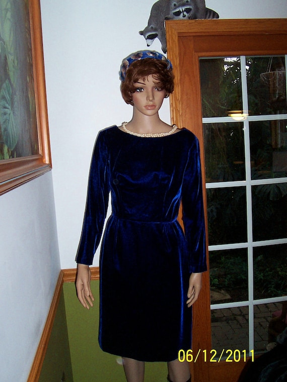 Womens Velvet Purple ~ Dress-Cocktail Dress-Long S