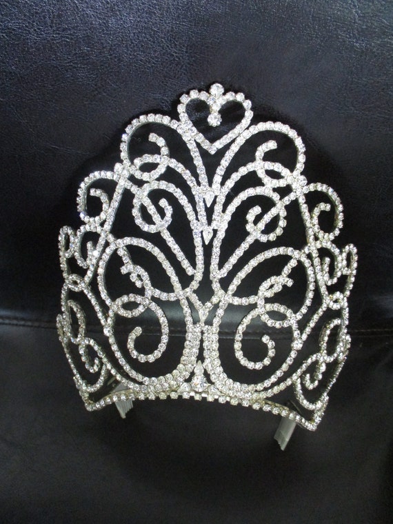 Vintage  Crystal Rhinestone Wedding Pageant Quinc… - image 7