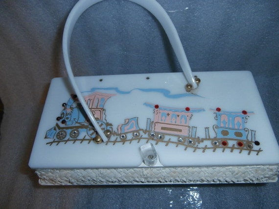 Train Box Purse - Train "Choo ~ Choo" Train Motif
