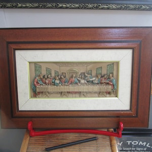 Last Supper Jesus with His Disciples 3D  Matted & Framed Ready to Hang Wall Art