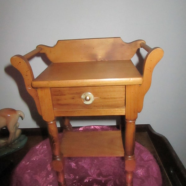 Wooden Washstand & Towel Holder American Girl Addy Doll Furniture with Drawer