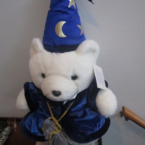 Millennial Bear 1999 Wizard Santa Bear With His Magic 8 Ball