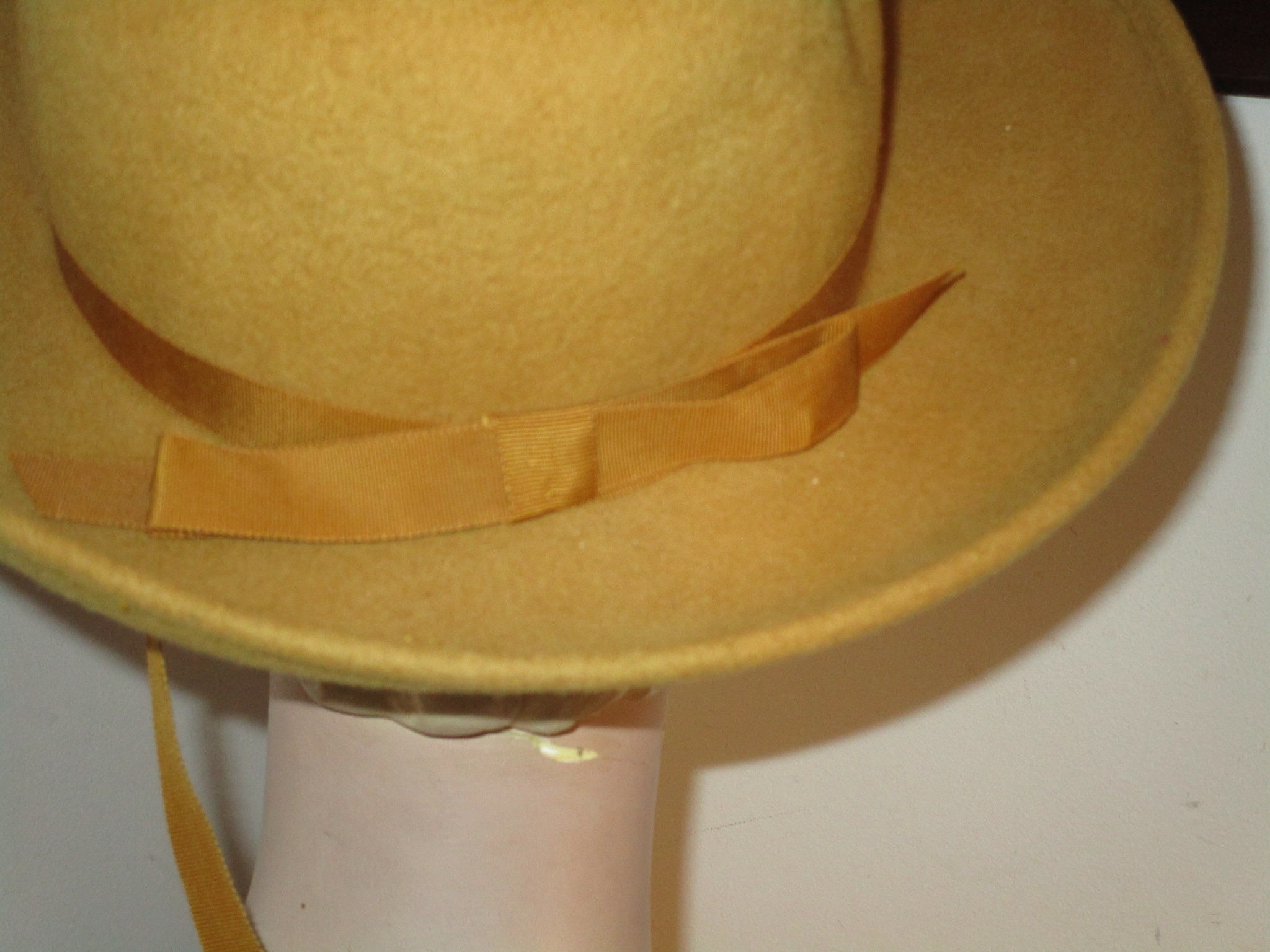 John Frederics,, Fedora, Women, Hat, Brown, w/ Feathers, 1967, New York VTG Women main image 4