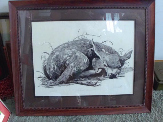 Natural Innocence Vintage D. Noel Smith Signed and Numbered with COA Framed Keepsake or Gift It