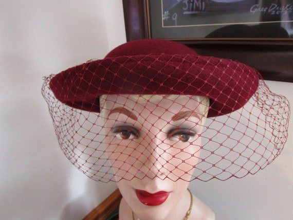 Vintage Wool Women's Fancy Hat Lancaster USA Manr… - image 1
